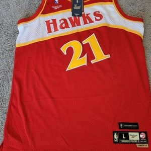 NWT Reebok Swingman Soul Dominique Wilkins Atlanta Hawks NBA jersey sz. L